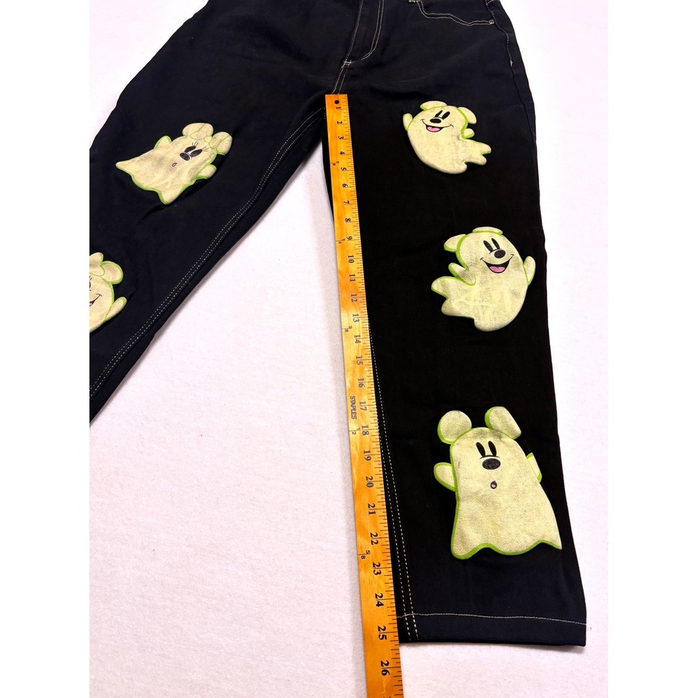 Disney Her Universe Mickey Minnie Mouse Ghost Glow In The Dark Black Jeans 31 - Picture 5 of 10